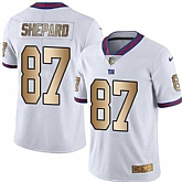 Nike Giants 87 Sterling Shepard White Gold Color Rush Jersey Dzhi,baseball caps,new era cap wholesale,wholesale hats